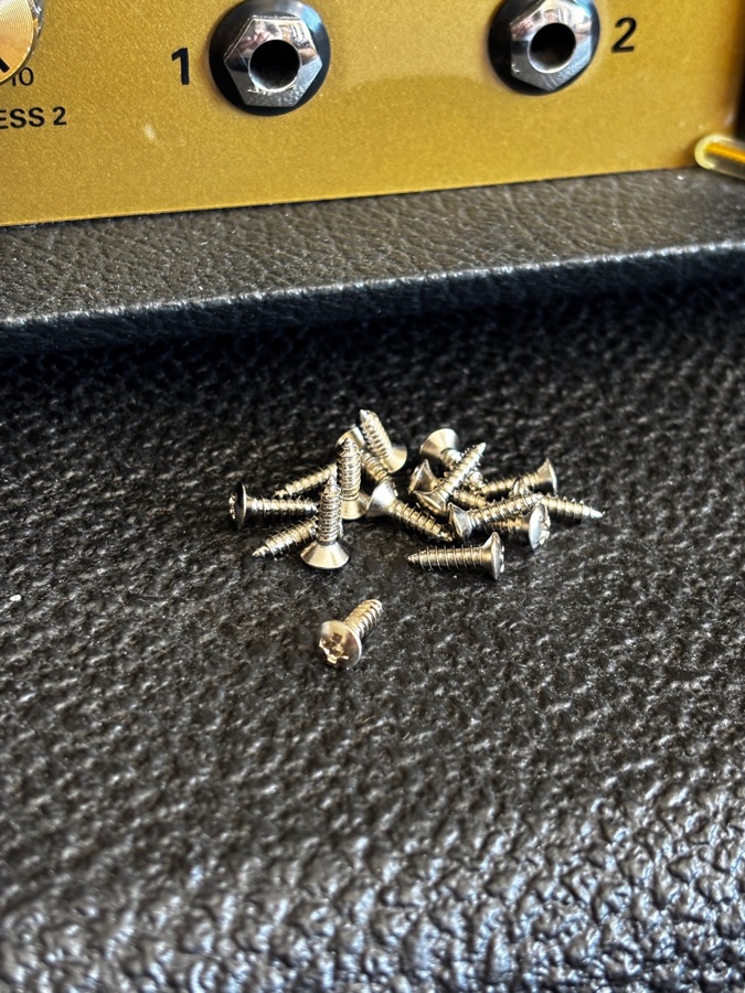 Tornillos para Stratocaster-Telecaster Cromados — foto 1 de 3, A.C.M.E. Guitar Parts